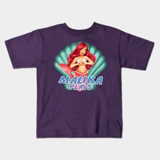 MalikaPlays Loves You Shell Logo Kids T-Shirt